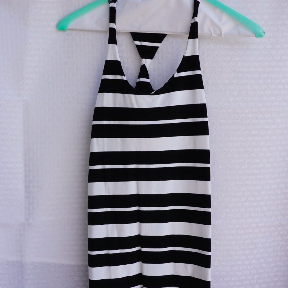Bebe Stretch Long Twisted T-Shirt Dress